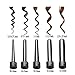 MQB 5-In-1 Hair Curler Ceramic Tourmaline Hair Curling Iron Wand Sizes 09-18 / 19 / 19-25 / 25 / 32 mm Ceramic Barrels + Heat Resistant Glove