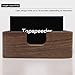 Wood Business Card Display Holder, Professional Brown Walnut Cards Case for Desk Desktop Single Compartment Wooden Name Card Stand for Tables Organizer Index Card Filing (2 Pack)