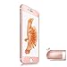 F-color Full Coverage Compatible Replacement iPhone 6S Screen Protector, Rose Gold Screen Protector, Alloy Metal Frame and Tempered Glass, Anti Shatter, Easy to Install, 4.7 Inch