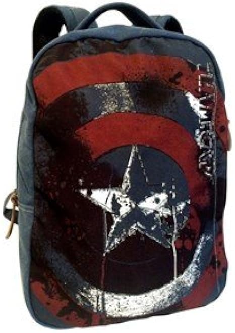 captain america canvas backpack