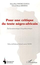 Pour une critique du texte négro-africain