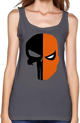 QDYJM Women's Deathstroke Punisher Skull Face Mask Tank Top - DeepHeather