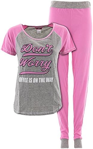 Glam Jamz Juniors Coffee Is On The Way Pajamas L