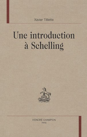 Une  introduction à Schelling