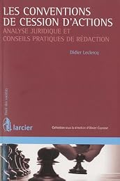 Les  conventions de cession d'actions
