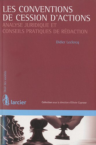 Les  conventions de cession d'actions