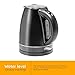 New House Kitchen Color Changing Electric Kettle with Rapid Boil Feature BPA Free Interior, Fast Heating Water Boiler, Auto-Shutoff, 1.7 Liter/1.8 Quart, Stainless Steel/Black/Red,