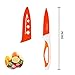 Ebaco 10 Piece Colorful Knife Set - 5 Kitchen Knives with 5 Knife Sheath Covers - Chef Knife Sets with Carving Serrated Utility Chef's and Paring Knives - Colored Knife Set with Matching Color Case