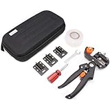 GORCHEN Garden Grafting Pruning Pruner Tool Kit Set Plant Branch Twig Vine Fruit Tree Graft Cutting Scissors Shear Omega-Cut U-Cut V-Cut