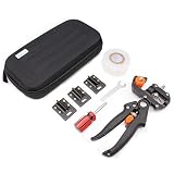 GORCHEN Garden Grafting Pruning Pruner Tool Kit Set Plant Branch Twig Vine Fruit Tree Graft Cutting Scissors Shear Omega-Cut U-Cut V-Cut with Grafting Tape
