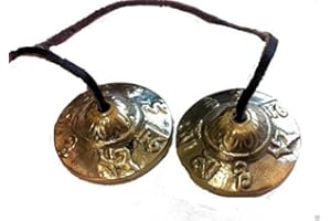 Tibetan Buddhist Tingsha Meditation Feng Shui Cymbals/Chimes - 4cm diameter TB1f
