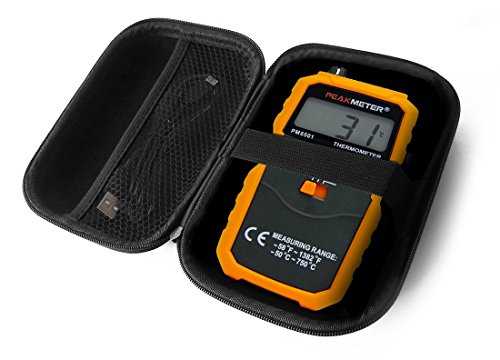 FitSand Hard Case for PEAKMETER PM6501 LCD Digital Instant-Read Thermometer Temperature Meter