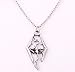 The Elder Scrolls SKYRIM Dragon Silvertone PENDANT/Necklace with 20