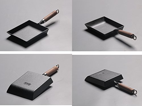 Tamagoyaki Japanese Omelette Pan/Egg Pan,Rectangle Frying Pan Mini Frying Pan Iron Omelette Pan Tamagoyaki-ki Wooden… 7 Tamagoyaki Japanese Omelette Pan/Egg Pan,Rectangle Frying Pan Mini Frying Pan Iron Omelette Pan Tamagoyaki-ki Wooden… - Image 8
