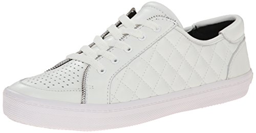Rebecca Minkoff Women’s Sander Too Fashion Sneaker, White, 10 M US