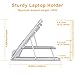 Laptop Stand, Tablet Laptop Holder Stand Foldable Ventilated Adjustable Laptop Computer Holder Desk Stand Universal Lightweight Ergonomic Tray Cooling (Silver)thumb 2