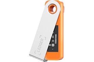 Ledger Nano S Plus Crypto Hardware Wallet - Safeguard Your Crypto, NFTs and Tokens (BTC Orange)