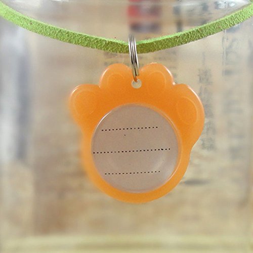 Ztl 10PCS Paw Shape Anti-Lost Pet Dog Cat ID Tag Name Address Cell Phone Number Tags Collar Pendant Accessories - Thumbnail 6