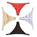 Cotton Whisper Women's Cotton G-String Thongs 4 Pack Multi-Colors