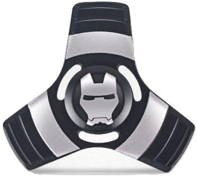 Black Iron Man FIDGET Spinner Toy for relieving ADHD, Anxiety, Boredom EDC Tri-Spinner Fidget Toy Smooth Surface Finish Ultra Durable Non-3D printed by Harmony101