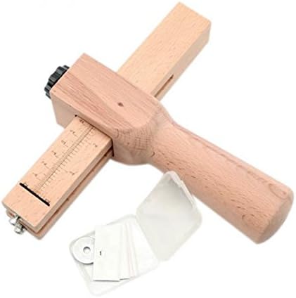 Amoure DIY Wood Strip And Strap Cutter Tool Leather Hand Cutting Tool With Blades