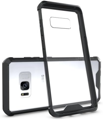 Galaxy S8 Plus Clear Case,HYYGEDeal [Scratch Resistant] Slim Thin Crystal Clear [Shock Absorption] with Transparent PC Back Soft TPU Gel Bumper Shockproof phone cases for Samsung Galaxy S8 Plus-black