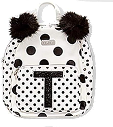 Justice Polka Dot Mini Backpack Initial Letter (Letter T)