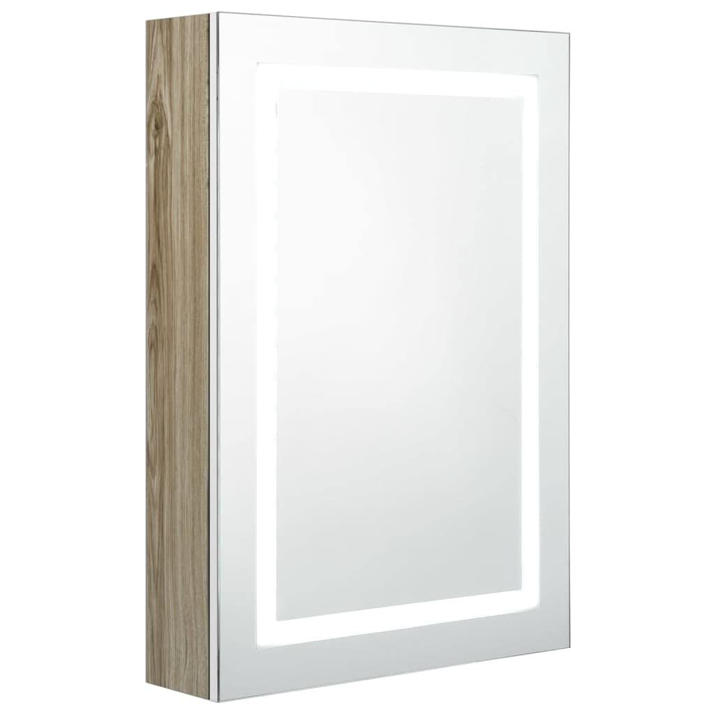 vidaXL-Armario-de-Bano-con-Espejo-LED-Aseo-Inodoro-Muebles-Mobiliario-Tocador-Botiquin-Almacenamiento-Estante-Decoracion vidaXL-Armario-de-Bano-con-Espejo-LED-Aseo-Inodoro-Muebles-Mobiliario-Tocador-Botiquin-Almacenamiento-Estante-Decoracion