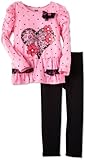 Young Hearts Little Girls' 2 Piece Knit Pullover And Pant