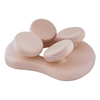 SudoreWell® Sauna Kopfstütze mit 4-Punkt Kopfauflage aus Espenholz by HaLu + gratis 10g Mentholkristalle