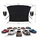 Aolbic Belosi Car Windshield Snow Cover, Double-Side Design Sun Shade Protector with Elastic Mirror Covers,Dual-Secure Fixture Design,Waterproof for Small Cars,Standard Pickup,SUV - (85