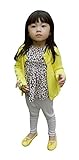 Dreamall Little Girl's Knit Crochet Versatile Solid Color Cardigan