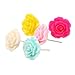 Yaruie Pack of 12 Pairs (2boxes) Rose Ear Stud Earrings Bulk Multicolor