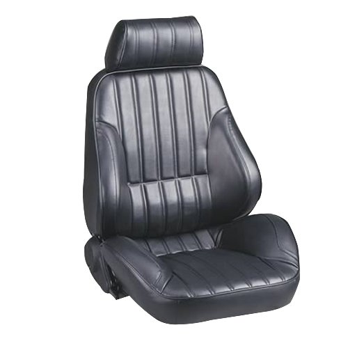 ProCar by Scat 80-1000-51R RALLY Series 1000 Black Vinyl Right Recliner Seat
