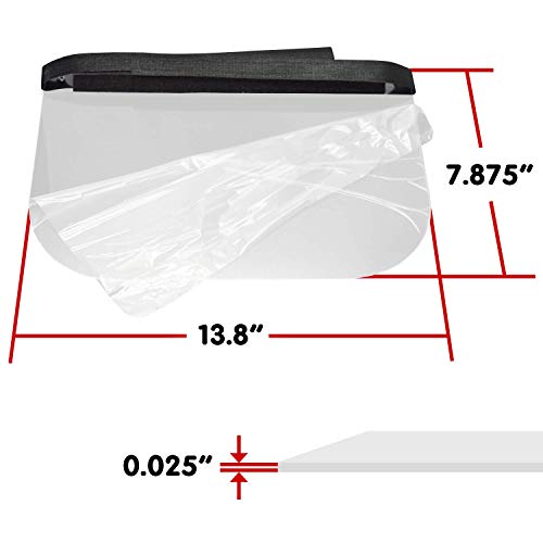Made in USA Durable and Reusable Face Shield, One Size Fits All, Anti-Fogging Ultra-Clear Polycarbonate, Easy to Clean… - Image 4