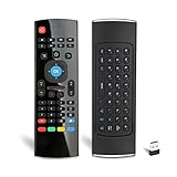 Novanco Air Remote Mouse MX3 Pro, Mini Wireless Keyboard, Programmable IR Learning, Best for Kodi Android Smart TV Box OTT HTPC Streaming Media Player Raspberry pi