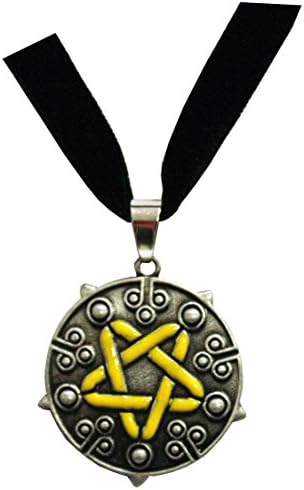 cosplay choker necklace with witch's star 4cm x 3.6cm - metal - pidak shop