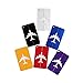 LAOZHOU Travel Suitcase Luggage Tag , Aluminum Luggage Tag,Travel ID Bag Tag Airlines Baggage Labels ，Hanging Metal Ring，Various Colors Pack of 6