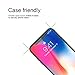 iPhone X Screen Protector, Kolpop iPhone X Front Back Tempered Glass Screen Protector, Anti-Fingerprint Case Friendly Anti-Scrath Slim HD Clear Glass Screen Protector Film For iPhone X/10 (4 Pack)