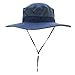Home Prefer Men's Sun Hat Mesh Bucket Hat Detachable Neck Face Flap Hat Boonie Hat Navy