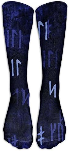 Nordic Runes Novelty Knee Socks Smooth Hiking Teen Knee-high Long Tube Socks