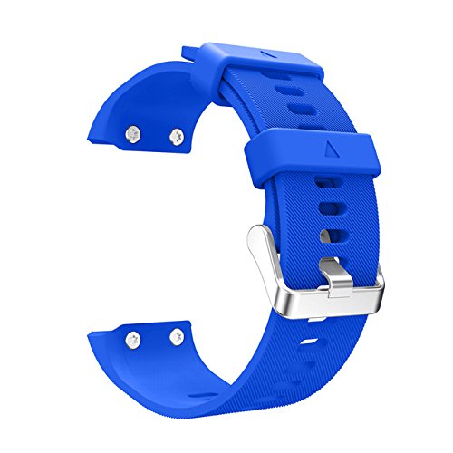 ArMordy Replacement Wristband Watch band Wrist strap Silicagel Soft Band Strap For Garmin Forerunner 35 Watch[ blue ]