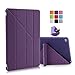 iPad Air Case, Dowswin Multi-fold Stand Smart Case Cover with Soft TPU Back [Auto Sleep/Wake ] for Apple iPad Air 1nd Gen (Purple)