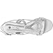 Sol Mia Women's Low Wedge Dress Wedding Sandals - Open Toe Rhinestone Formal Bridal Shoes
