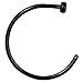 Forbidden Body Jewelry 20 g Surgical Steel IP Plated Nose Hoop Ring for Women or Men (10mm/Black)