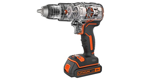 BLACKDECKER-BL188KB-QW-Taladro-Percutor-Motor-Brushless-con-2-velocidades-18-V-Incluye-2-Bateras-de-Litio-15-Ah-Cargador-y-Maletn