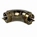 25-90-degree Universal Corner Bend, Antique Brass Finish, for Promenaid Handrail System Only
