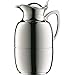 alfi Juwel Glass Vacuum Chrome Plated Brass Thermal Carafe for Hot and Cold Beverages, 1.5 L, Chrome
