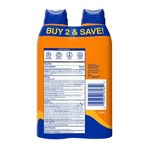 BANANA BOAT SPORT ULTRA SPF 30 SUNSCREEN SPRAY TWIN PACK | BANANA BOAT SUNSCREEN SPRAY SPF 30, SPRAY ON SUNSCREEN, WATER RESISTANT SUNSCREEN, OXYBENZONE FREE SUNSCREEN PACK, 6OZ EACH