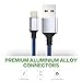 KerrKim iPhone Charger 2 Pack 6 Feet Extra Long Nylon Braided Lightning Cable High Speed Connector Data Sync Transfer iPhone Cable Cord Compatible with iPhone Xs Max/X/8/7/Plus/6S/6/SE/5S